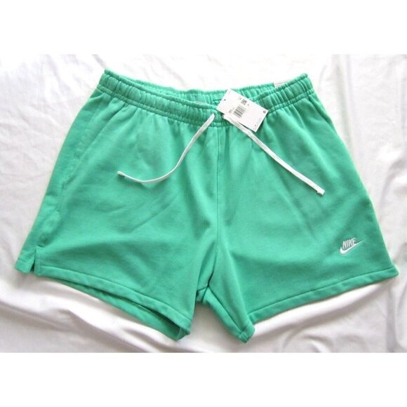 New Men Nike Above Knee Length Fleece Green Shorts Sz XXL (NW120) DX0731-363 - Picture 1 of 11